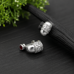 Rajasthani Silver Bali for Men Traditional and Stylish Hoop