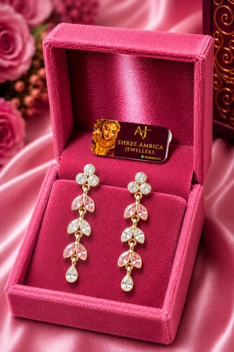 Rose Crystal Earrings