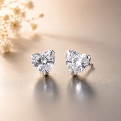 Silver Heart Earring